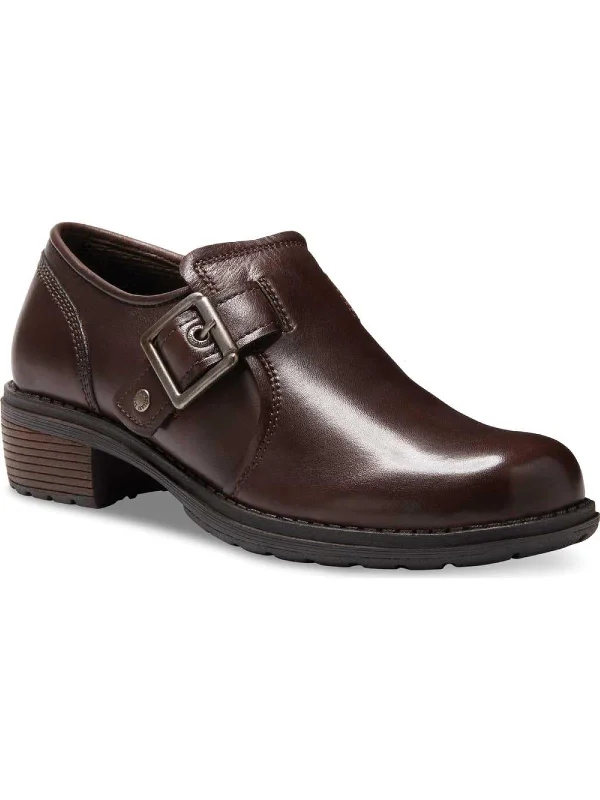 Open Road Womens Leather Slip On Loafers Elastic - Sided Chelsea Look  