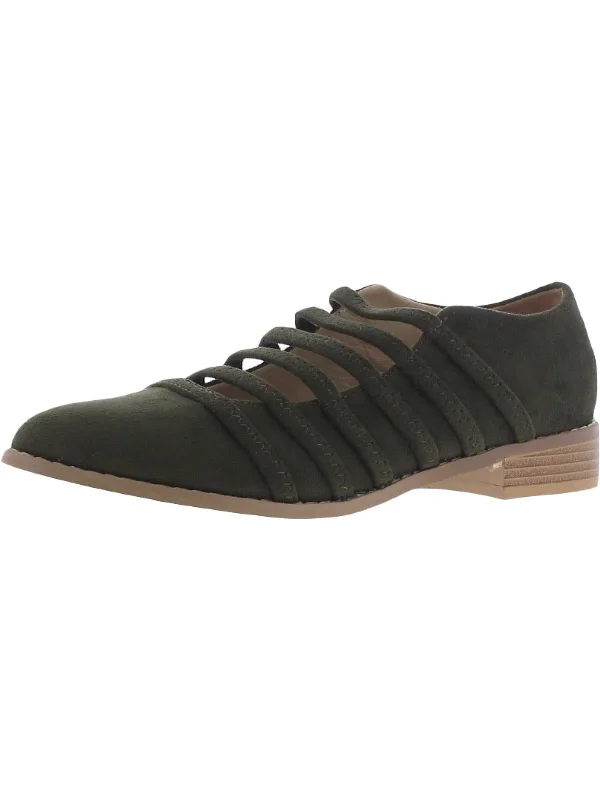 Otto Womens Faux Suede Pointed Toe Loafers Quick - Dry Hiking Shoe Style   
