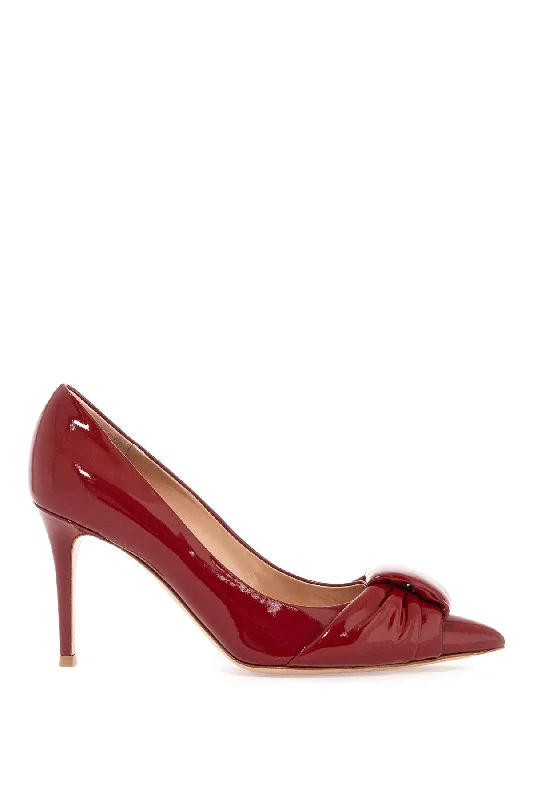 GIANVITO ROSSI "patent leather décollet Cowboy Boot Western Style  