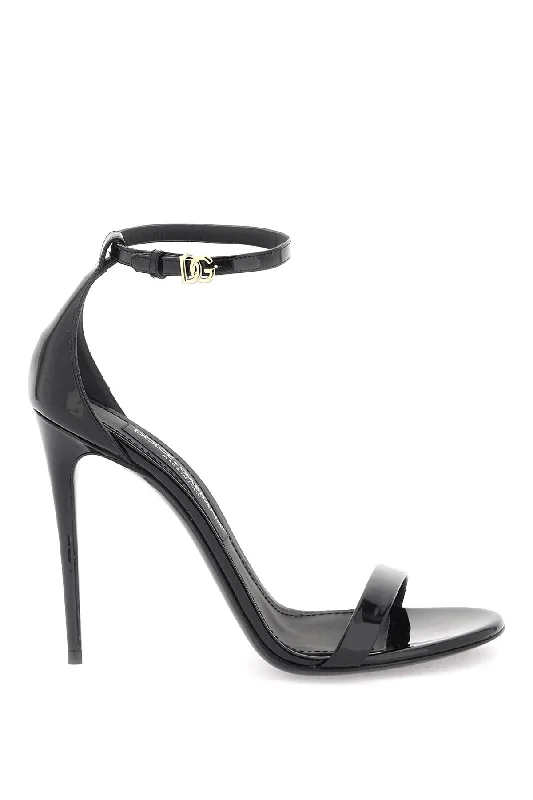 DOLCE & GABBANA patent leather sandals Chunky Platform Sneaker Style  