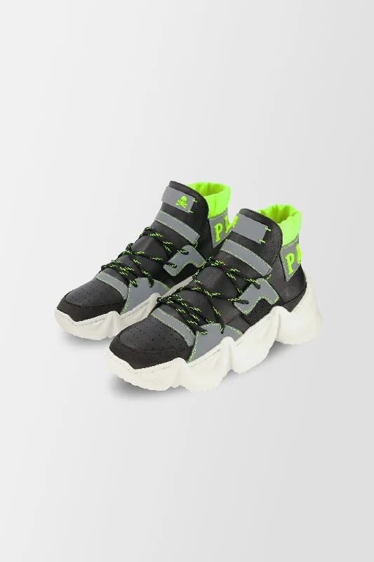 Philipp Plein Black Monster 0.2 Sneakers Art Deco - Inspired Shoe Look  