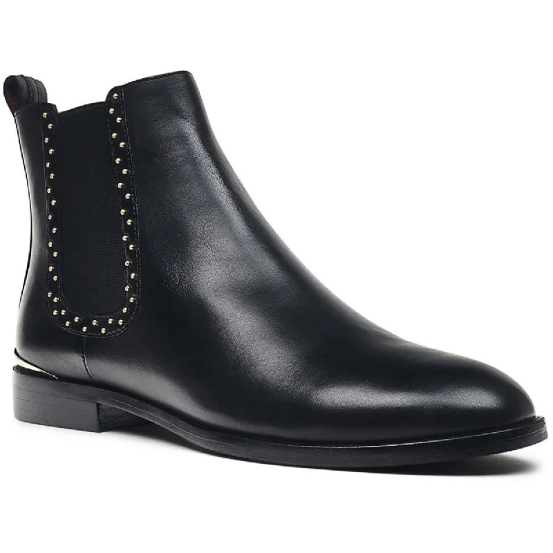 Radley London Womens Harper Grove Leather Studded Chelsea Boots Metallic Trim Shoe Design  