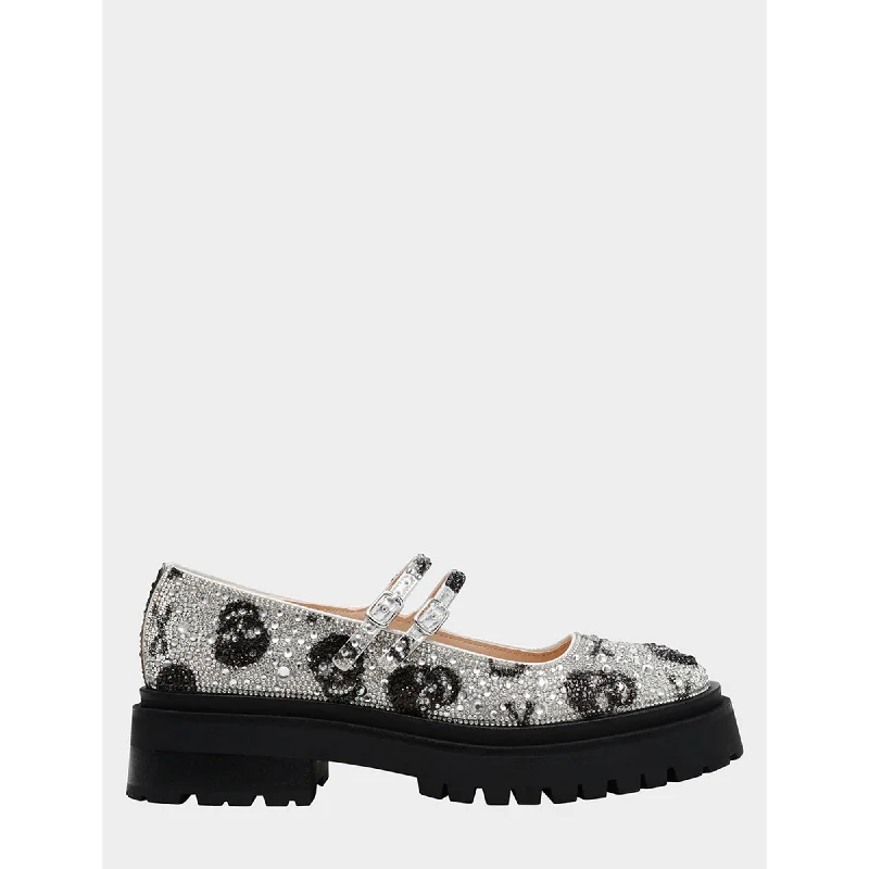 Rico Silver Skulls Artisan - Crafted Loafer Style  