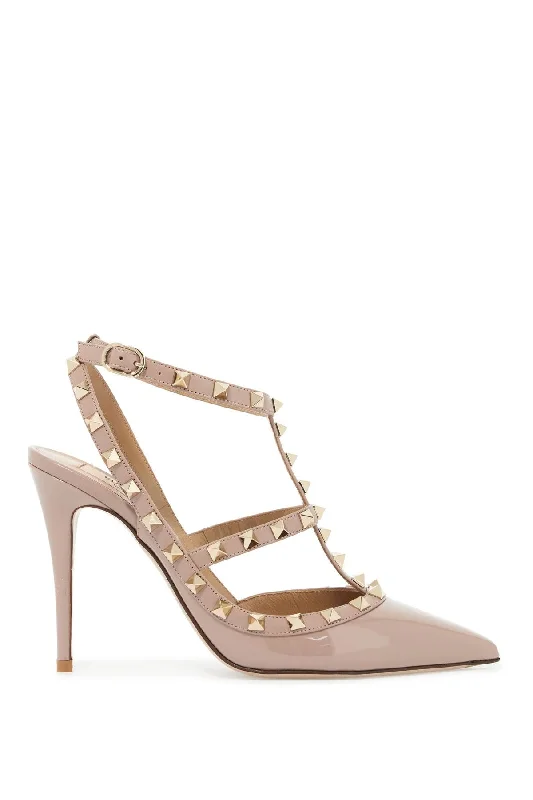 VALENTINO GARAVANI rockstud slingback Open - Lacing Derby Look  