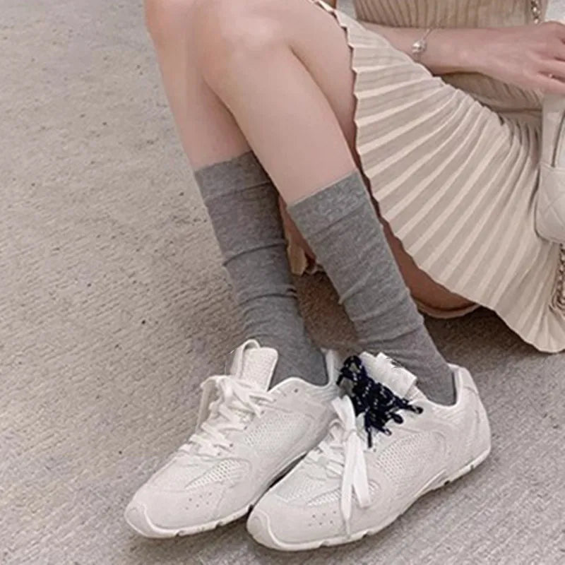 Round Toe Flat Sneakers For Women Lace-up Solied Color Sewing Leisure Sports Shoes Casual Outdoor Comefortable Female Cool Shoes Leather Driving Shoe Style Round Toe Flat Sneakers For Women Lace-up Solied Color Sewing Leisure Sports Shoes Casual Outdoor Comefortable Female Cool Shoes Leather Driving Shoe Style