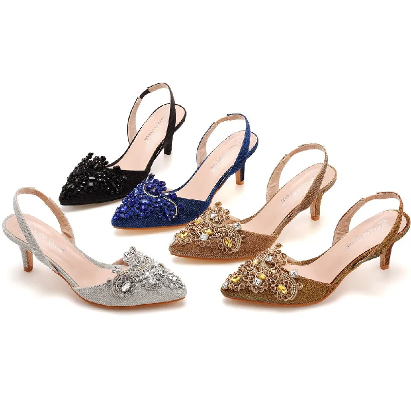 S4829F High quality custom 6cm shallow mouth pointy toe discoloration cloth stiletto large size banquet girls wedding shoes Neon - Accent Sneaker Look S4829F High quality custom 6cm shallow mouth pointy toe discoloration cloth stiletto large size banquet girls wedding shoes Neon - Accent Sneaker Look
