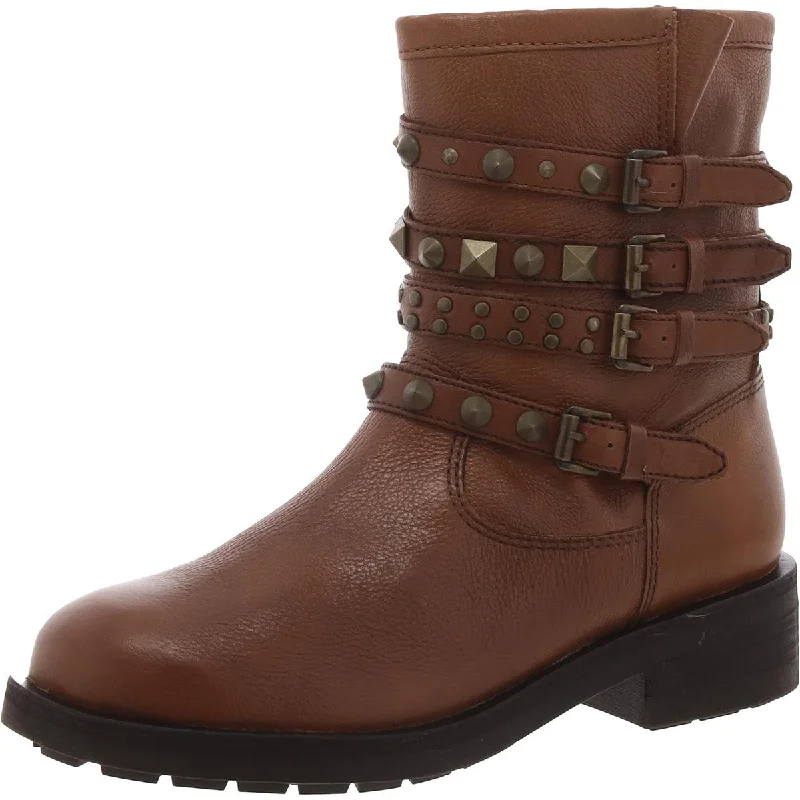 Schutz Womens Luizia Mid-Calf Round Toe Mid-Calf Boots Elastic - Sided Chelsea Look  