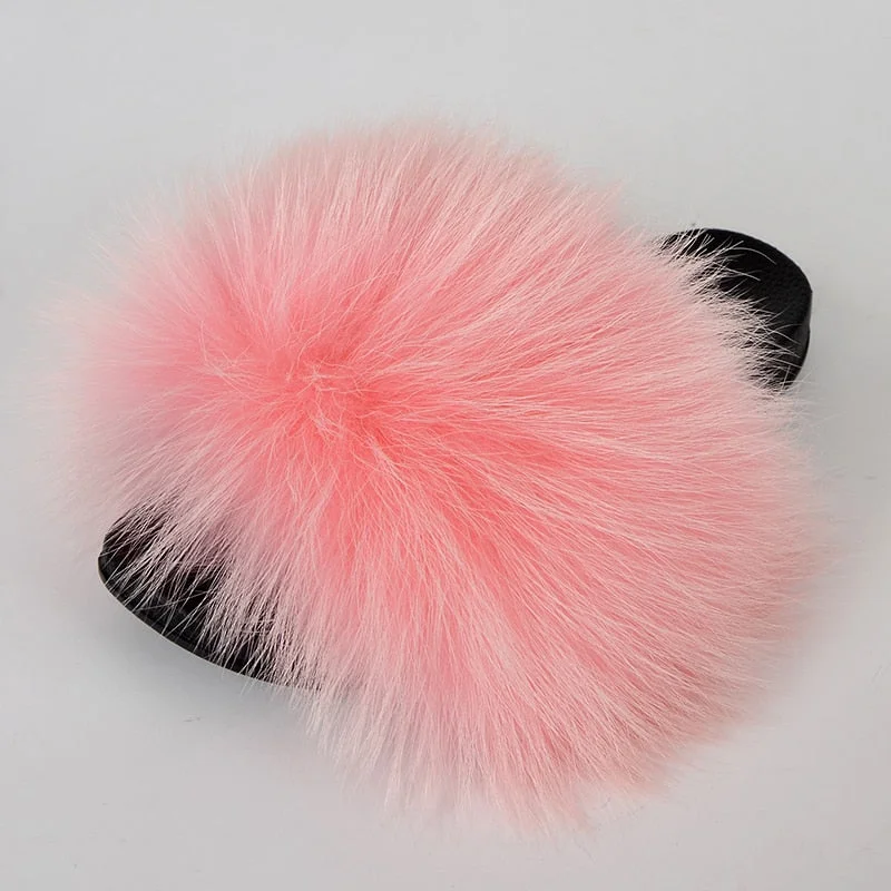 Sexy Summer Indoor Casual Synthetic Big Fur House Slippers for Women Hiking Boot Durability Style  