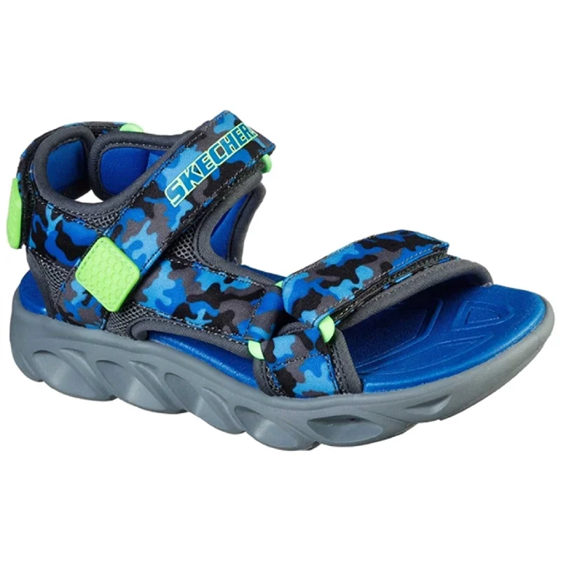 Skechers S-Lights Hypno Splash Sandal Blue/Lime Business Monk Strap Style  