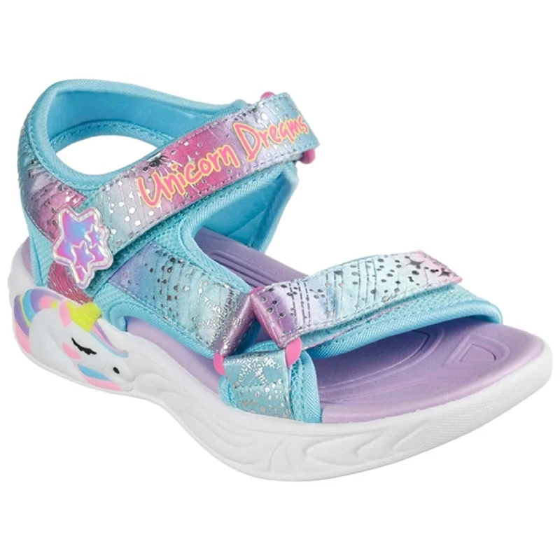 Skechers S-Lights Unicorn Dreams Sandal Purple/Multi Vintage Oxford Appeal 