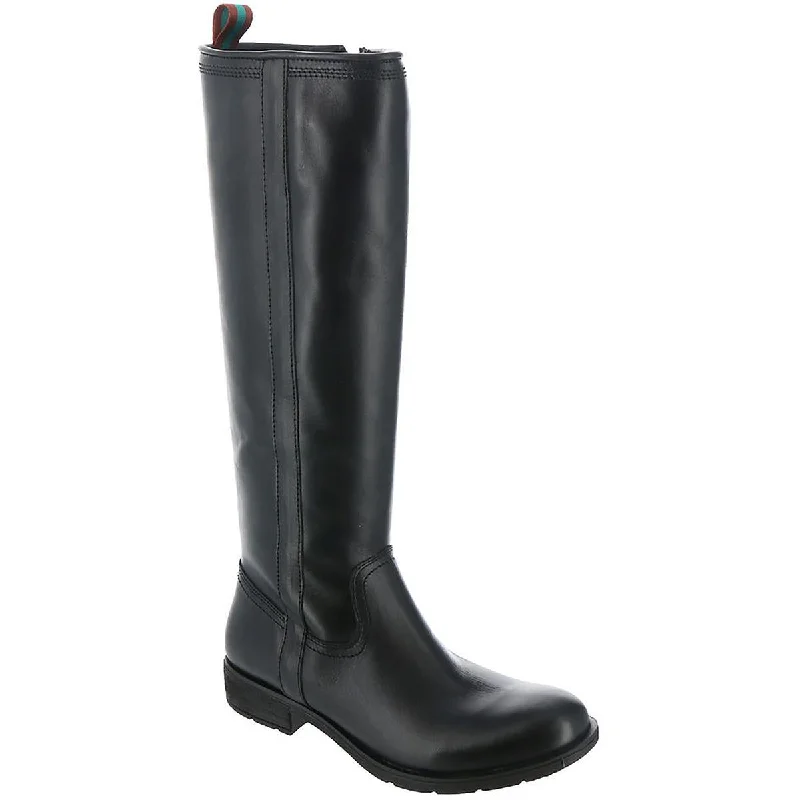 Sofft Womens Bluma Zipper Leather Knee-High Boots Mod Oxford Design  