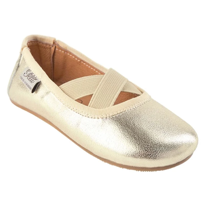 Sofie Schnoor Indoor Shoes Champagne Zip - Up Boot Style  