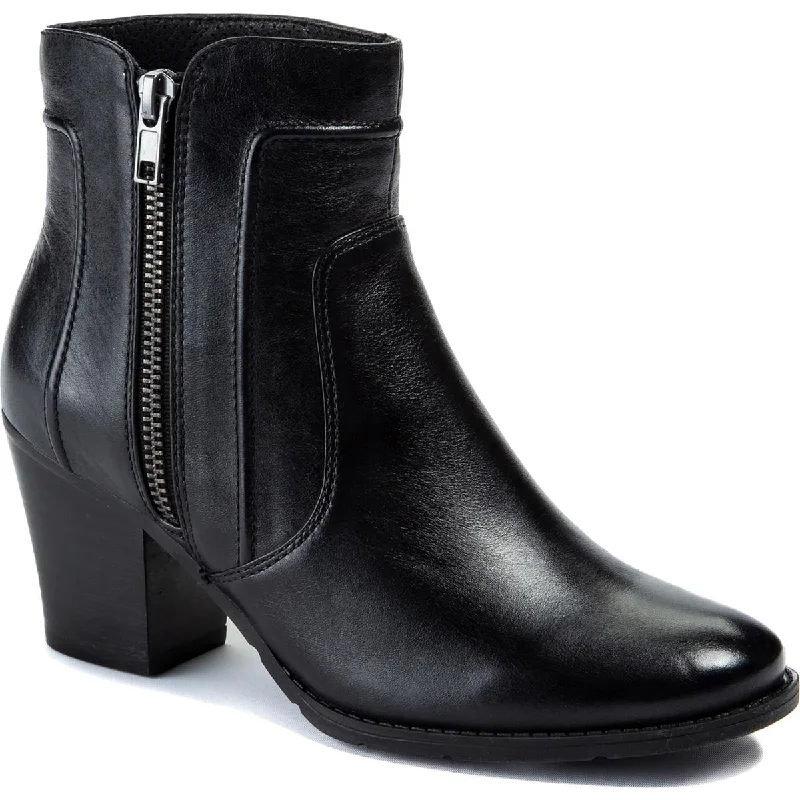 Sole Bound by Baretraps Womens Lisette Leather Round Toe Ankle Boots Minimalist Sneaker Style  