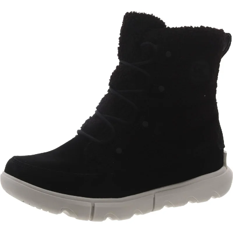 Sorel Womens Explorer Next Joan WP Suede Faux Fur Winter & Snow Boots Edwardian Shoe Look  