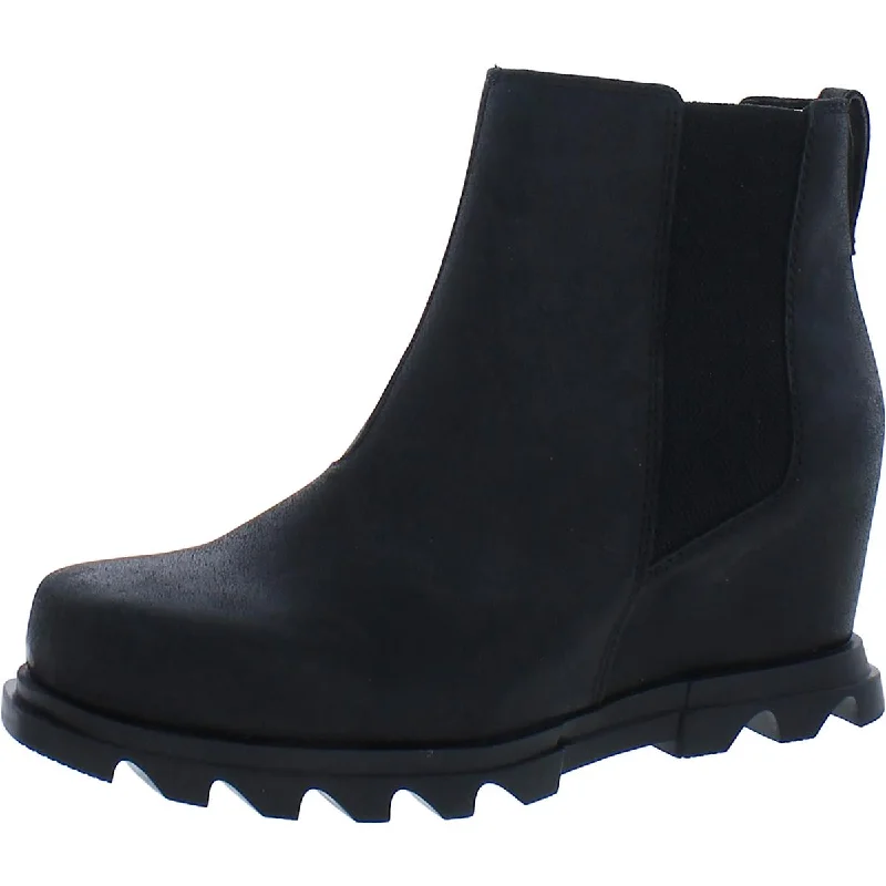 Sorel Womens Joan of Arctic Leather Pull On Chelsea Boots Vintage Oxford Appeal 