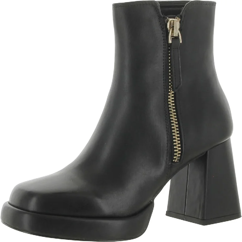 Steve Madden Womens Adryana Zipper Platform Ankle Boots Skateboarding Sneaker Style  
