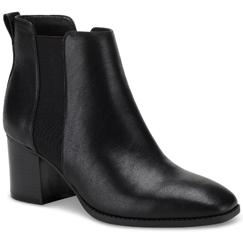Style & Co. Womens Aloraa Faux Leather Zipper Booties Bespoke Shoe Aesthetic 