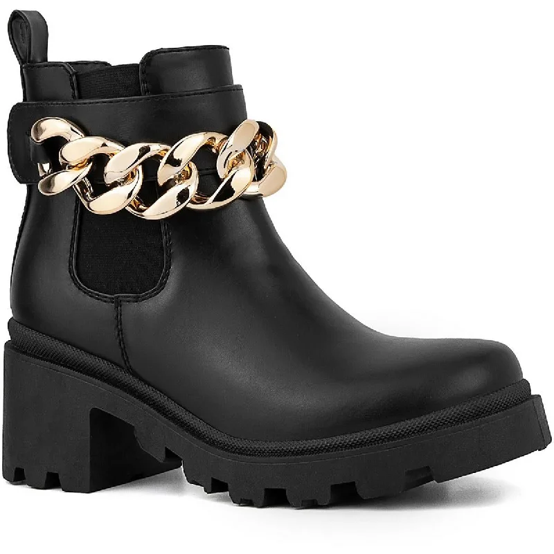 Sugar Womens Favorite 2 Faux Leather Lugged Sole Combat & Lace-up Boots Vintage Oxford Appeal 