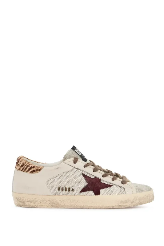 GOLDEN GOOSE super-star canvas and leather sneakers Business Monk Strap Style  