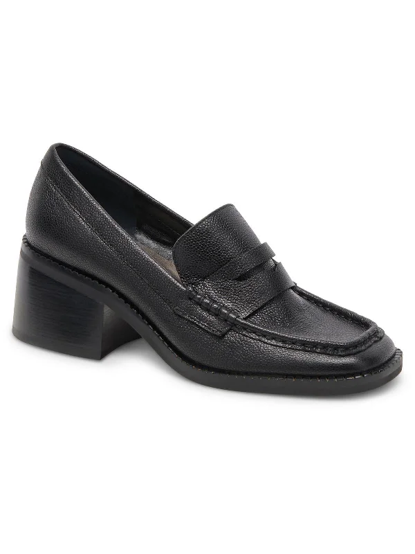 Talie Womens Leather Slip-On Loafers Skateboarding Sneaker Style  