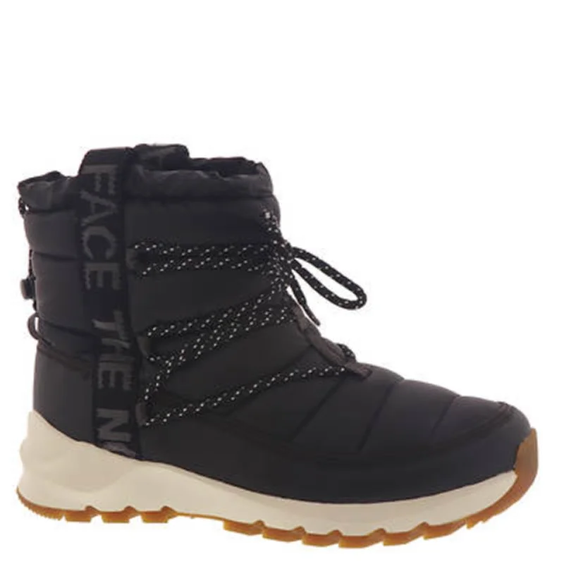 The North Face Womens Thermoball Lace Up Faux Fur Lined Winter & Snow Boots Inflatable Shoe Look 