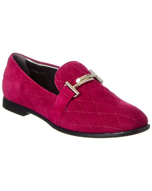 TOD’s Double T Suede Loafer Glow - in - the - Dark Shoe Design  