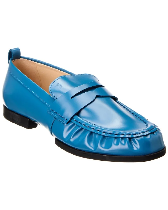 TOD’s Gomma Leather Loafer Beaded Moccasin Design 