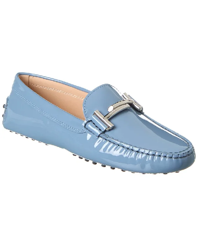 TOD’s Gommini Double T Patent Loafer Chunky Platform Sneaker Style  