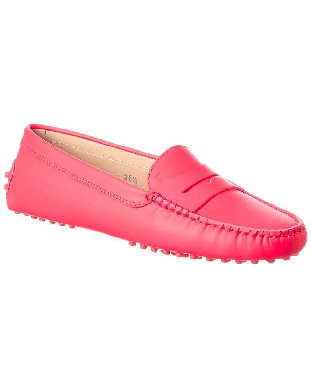 TOD’s Gommino Leather Loafer Combat - Inspired Military Boot Look  