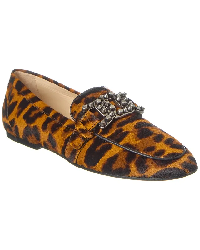 TOD’s Haircalf Loafer Distressed Leather Shoe Style  