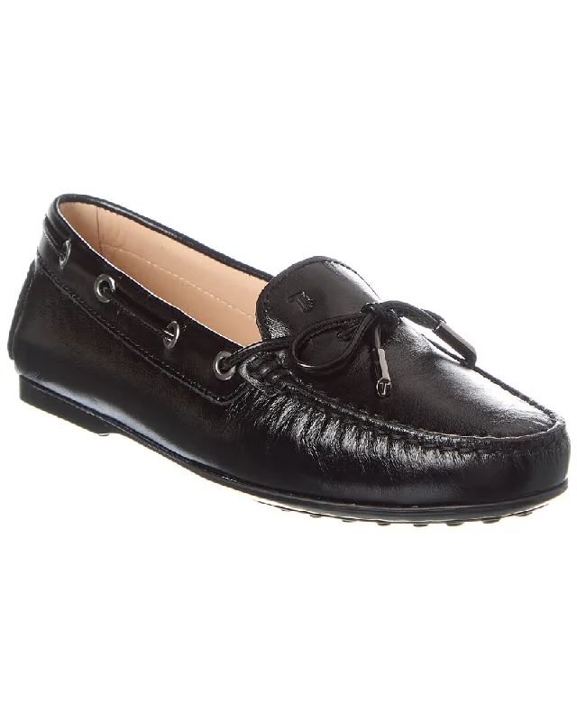 TOD’s Knot Detail Leather Loafer Tech - Inspired Sneaker Look  
