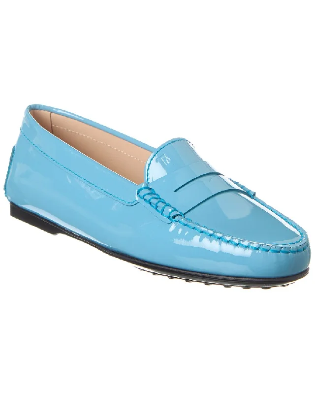TOD’s Logo Patent Loafer Bespoke Shoe Aesthetic 