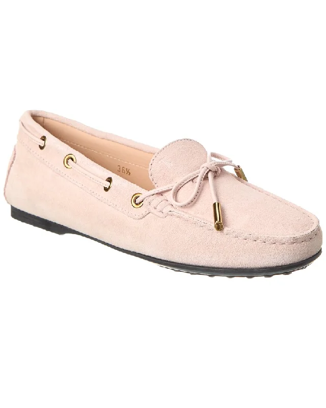 TOD’s Suede Loafer Striped Shoe Style  