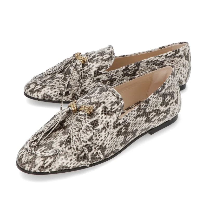 Tod's Animal Printed Loafers Art Deco - Inspired Shoe Look  