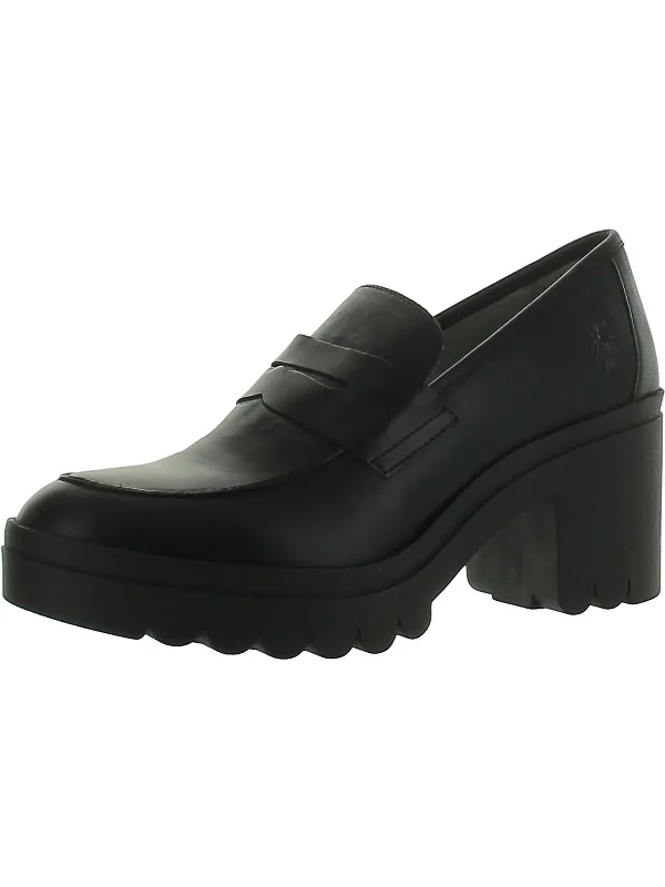 Tokyo 803 Womens Leather Penny Loafers Tailored Oxford Style 