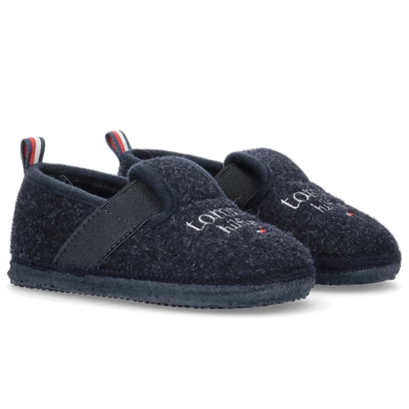 Tommy Hilfiger Indoor Slipper Blue Upcycled Shoe Look  