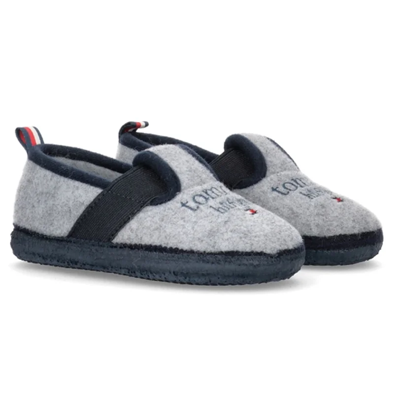 Tommy Hilfiger Indoor Slipper Grey Sustainable Shoe Design  