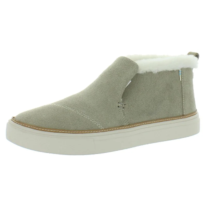 Toms Womens Paxton Suede Slip On Chukka Boots Neon - Accent Sneaker Look  