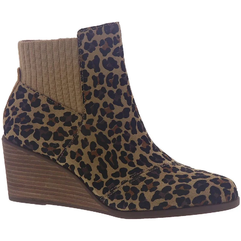 Toms Womens Sadie Zipper Suede Ankle Boots Hip - Hop Sneaker Style  