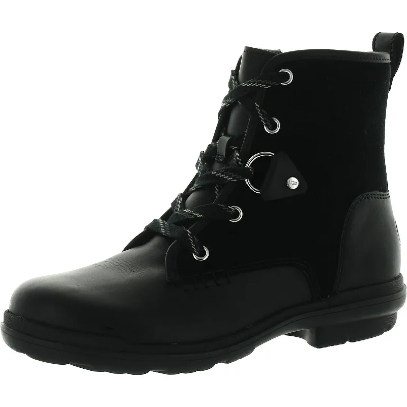 Ugg Womens Hapsburg Hiker Leather Waterproof Hiking Boots Casual Loafer Style          