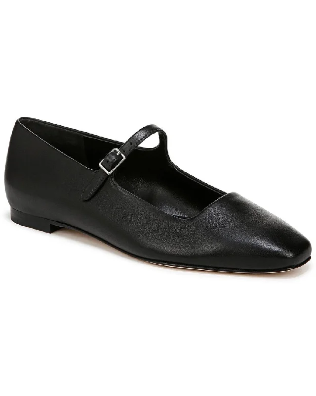 Vince Brodi Mary Jane-B Leather Slip-on Zip - Up Boot Style  