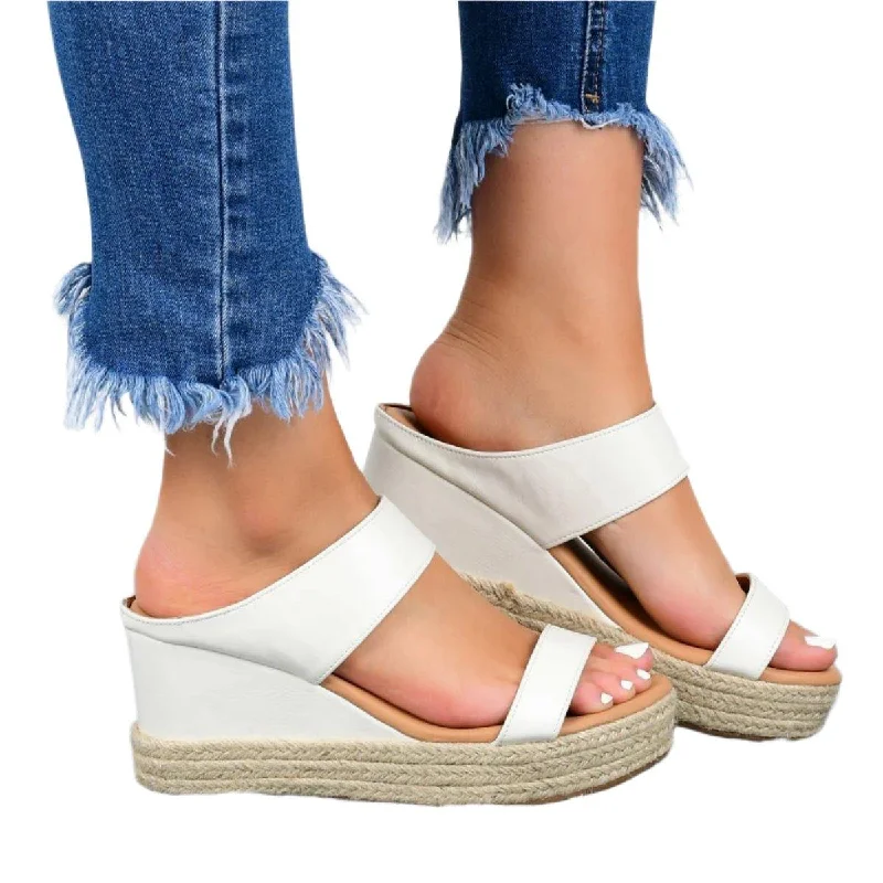 Women's Wedge Heel Sandals Business Monk Strap Style  