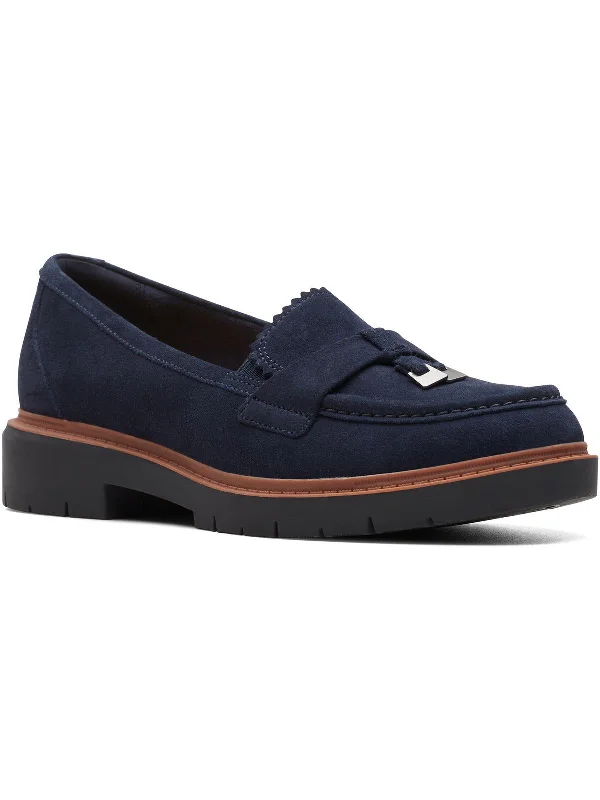 Westlynn Bella Womens Leather Lug Sole Loafers Quilted Shoe Design  