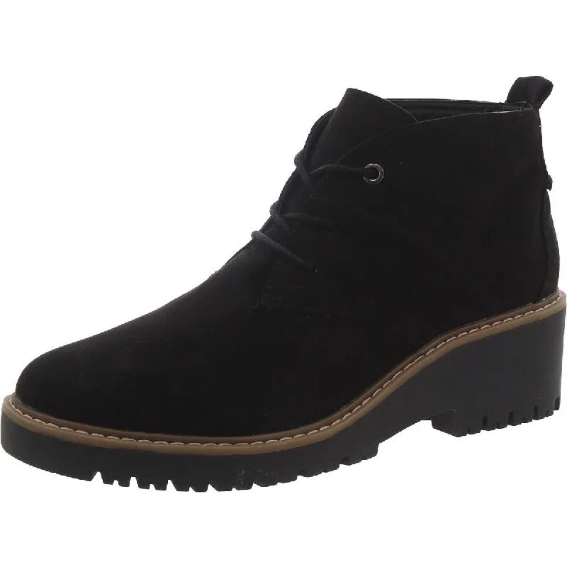 White Mountain Womens Suede Hiking Ankle Boots Victorian - Era Boot Style  