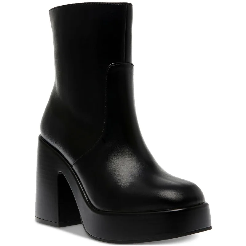 Wild Pair Womens Stellaa Platforms Mid-Calf Mid-Calf Boots Wingtip Oxford Design 