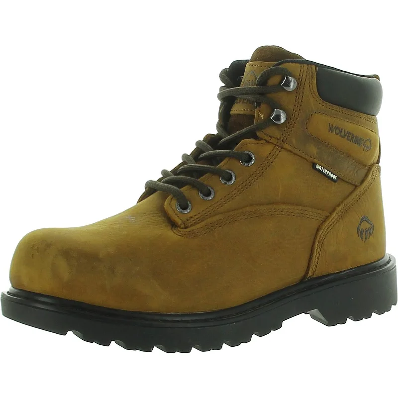 Wolverine Womens Leather Lace-Up Work & Safety Boots Blue Coast Loafer Aesthetic 