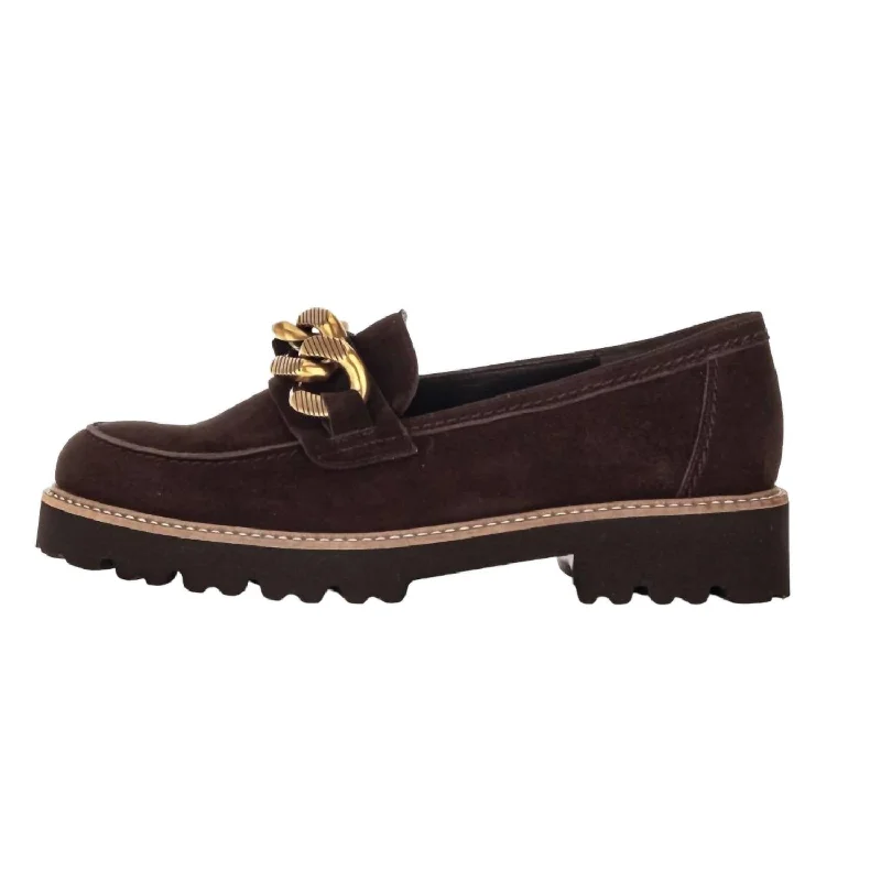 Women's Braided Ornament Detail Loafer In Chocolate Smart - Shoe Functionality Style  