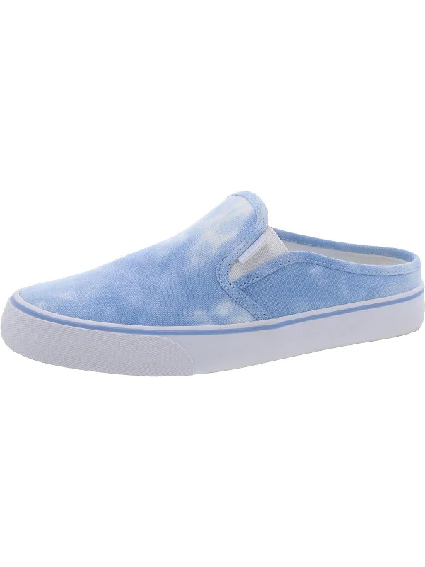 Womens Canvas Padded Insole Slip-On Sneakers Retro Plimsoll Style  
