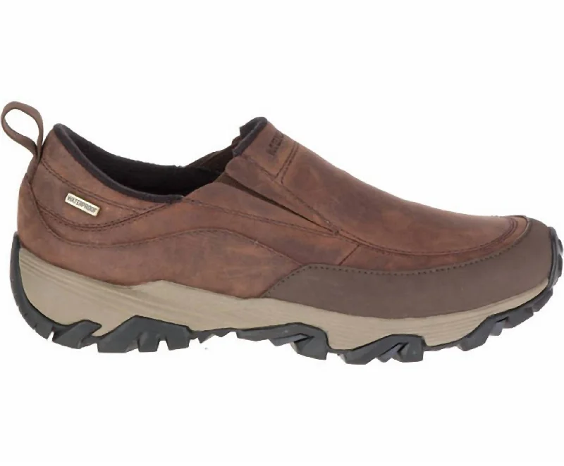 Women's Coldpack Ice Moc Waterproof Shoe In Cinnamon Combat - Inspired Military Boot Look  