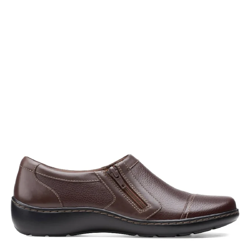Women's Cora Giny Loafer In Dark Brown Tumbled Victorian - Era Boot Style  